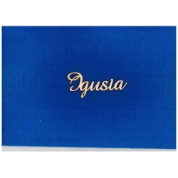 Igusia - imię 10x3 cm   , czcionka Amaze